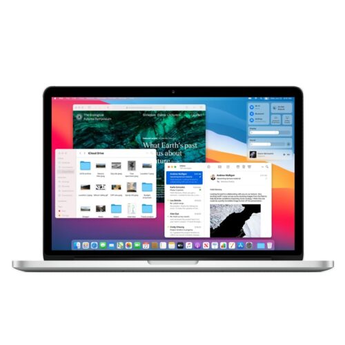 Macbook Pro Retina Apple 13,3″ Core i5 256 Go SSD 8 Go RAM OS Big Sur – Clavier US