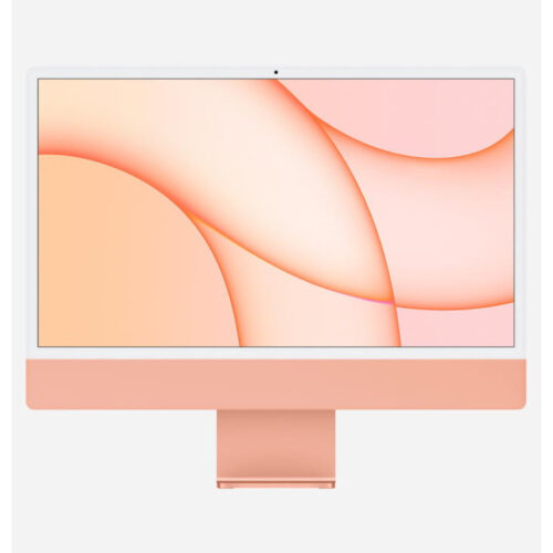 iMac 24″ (2021) 4,5K True Tone Retina Apple M1 256 Go SSD 8 Go RAM Mac OS Ventura Orange (Boîte ouverte)